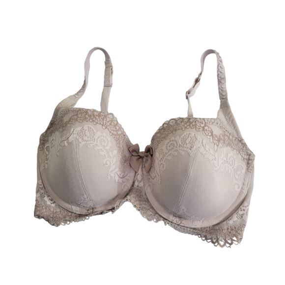 DKNY Seductive Lights Pink Full Coverage Underwire Balconette Bra Size 32DD - Picture 1 of 8